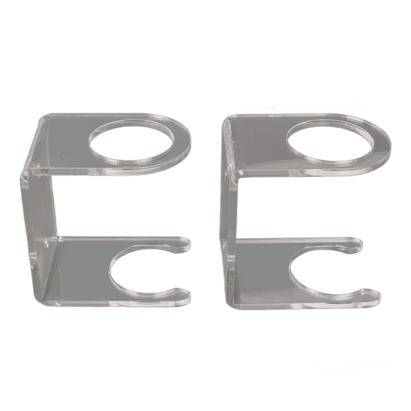 Acrylic Wall Mounted Baseball Bat Display Shelf Holder Rack for Home Stadium Office Collection, 2.8x2.8x2.1 inches / 7x7x5.3 cm Transparent Pack of 2