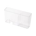 thumbnail image 1 of Acrylic Wall Mounted Storage Box with Slanting Opening for Remote Control and Phone Charging – Transparent/White, 17x9x3.5cm, 1 of 6