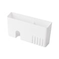 thumbnail image 1 of Acrylic Wall Mounted Storage Box with Slanting Opening for Remote Control and Phone Charging – Transparent/White, 17x9x3.5cm, 1 of 6