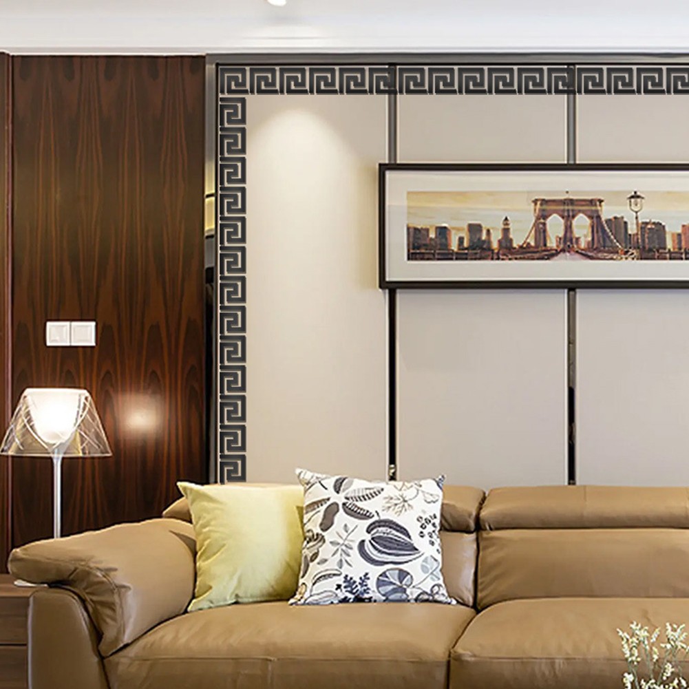 Acrylic Wall Paste Waist Line Lace Self Paste Mirror Frame Decorative