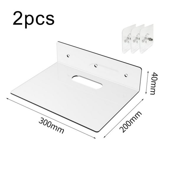 Acrylic Wall Rack Punch-Free Wall Rack Living Room Wall Bathroom Kitchen Storage