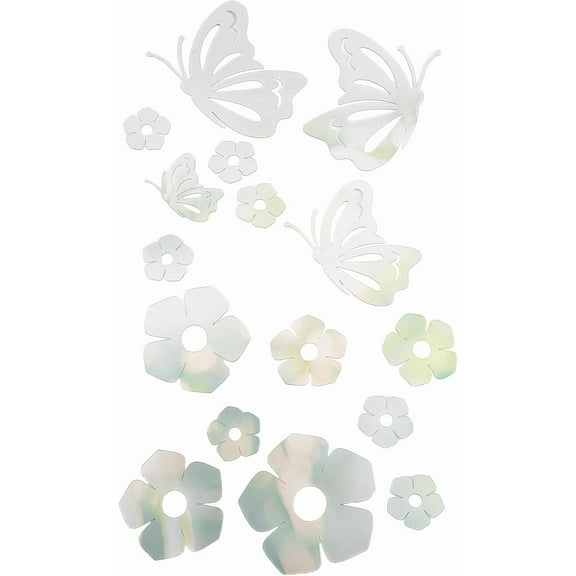 Acrylic Wall Stickers for Home Living Room Bedroom Decoration Butterfly 390x300mm