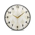 thumbnail image 1 of Art Deco Wall Clock Modern Decor Acrylic Clock Golden Hands 11.9in, 1 of 12