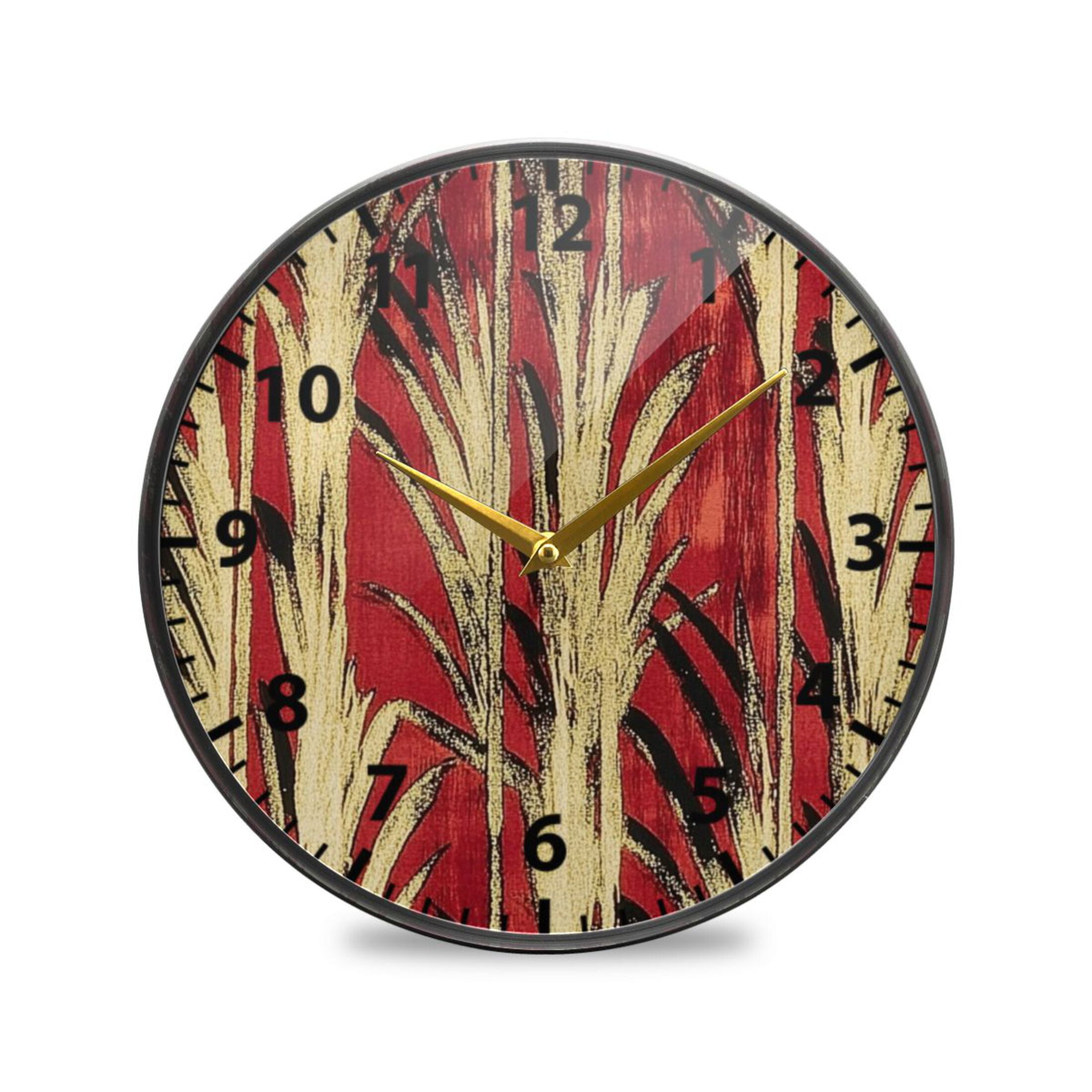 Acrylic Wall and Table Clock Art Oil Painting 11.9in Modern Decor with ...