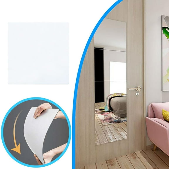 Acrylic Wall-mounted Full-length Dressing Mirror with Easy Installation and Space-saving Design