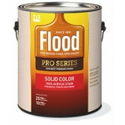 PPG Industries Acrylic Wood Stain - Interior, Stainable, Liquid - 1 Gal, White   Exterior Wood Surfaces, UV-Resistant Formula