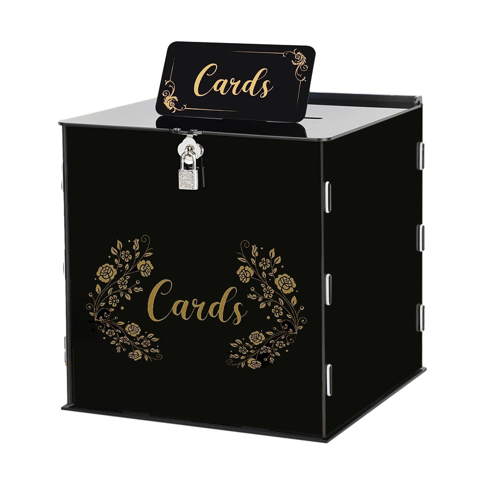 Acrylic Wedding Cards Box Envelope Gift Card Box for Wedding Reception