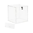 thumbnail image 1 of Acrylic Wedding Cards Box Money Gift Holder Box Decoration Wedding Keepsake Box with Lock for Wedding Reception Anniversary Graduation, 9.84x9.84'' Blank, 1 of 7