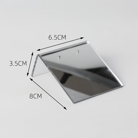 Acrylic White Creative Jewelry Earrings Studs Display Rack Portable Ear Stand Storage Holder Fashion Organizer Storage Box Size B Silver