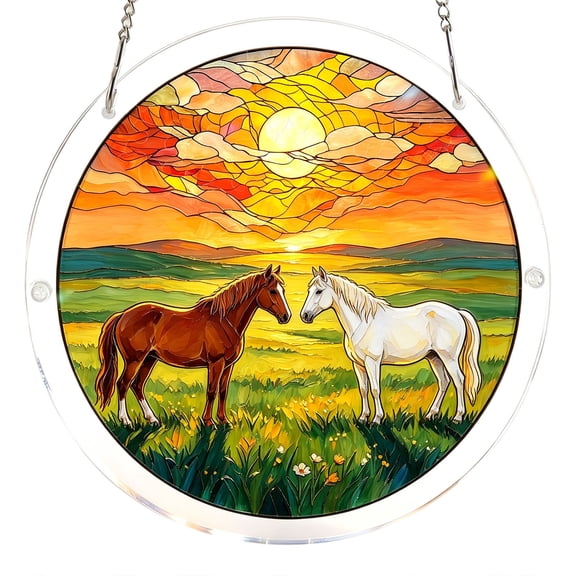 Acrylic Window Hanging Decor Seascape Sunrise Wall Art Mural Suncatchers For Bedroom Office Garden Wall Decoration Indoor Window Decor Gift For Mom Grandma Teacher 7.9X7.9X1.2" Home Decor