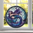 thumbnail image 1 of Acrylic Window Hanging, Enchanting Mermaid Stained Glass Style – Perfect Decor for Ocean and Fantasy Lovers, Home Decor, 1 of 3