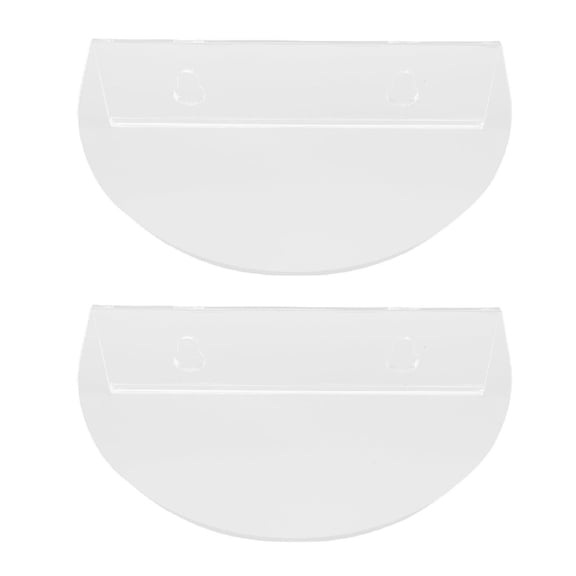 Acrylic Window Plant Floating Shelves for Indoor Windowsills - 2 Pack Transparent Acrylic Ledge Plants Holder and Aquarium Suction Cup Shelf (Small / 22 x 12 x 8 Inches)