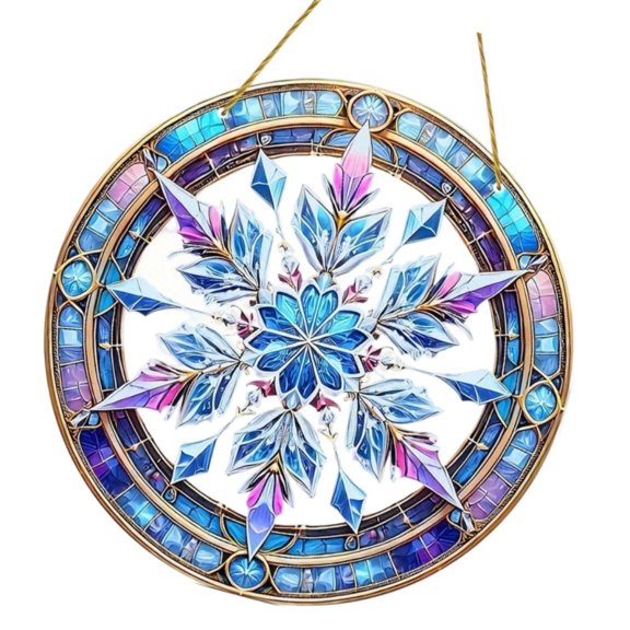 Acrylic Window Sun Catcher Pendant Perfect For Years Round Home Office Decoration