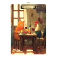 thumbnail image 1 of Acrylic Writing Board Gold 12.5*9 Inch Clipboards Transparent Acrylic Material Suitable For Office Classroom Teachers Fashion Bloggers Stationery Enthusiasts Cat Table Scene, 1 of 9