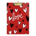 thumbnail image 1 of Acrylic Writing Board Gold 12.5*9 Inch Clipboards Transparent Acrylic Material Suitable For Office Classroom Teachers Fashion Bloggers Stationery Enthusiasts Beautiful Valentine's Day Love, 1 of 9