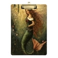 thumbnail image 1 of Acrylic Writing Board Gold12.5*9 Inch Clipboards Transparent Acrylic Material Suitable For Office Classroom Teachers Fashion Bloggers Stationery Enthusiasts Christmas Pretty Mermaid, 1 of 9