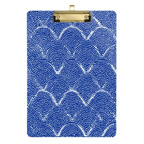 Acrylic Writing Board Silver 12.5*9 Inch Clipboards Transparent Acrylic Material Suitable For Office Classroom Teachers Fashion Bloggers Stationery Enthusiasts Azure Chevron Zigzag Lines