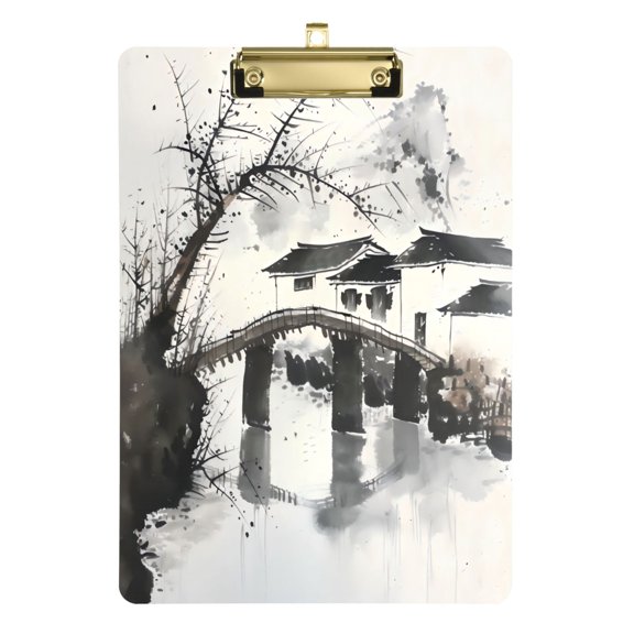 Acrylic Writing Board Silver12.5*9 Inch Clipboards Transparent Acrylic Material Suitable For Office Classroom Teachers Fashion Bloggers Stationery Enthusiasts Ink House