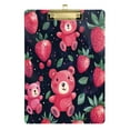 thumbnail image 1 of Acrylic Writing Tablet,Cute Strawberry Bear12.5"×9"Rectangular One-sided Printed Clear Acrylic Writing Tablet., 1 of 8