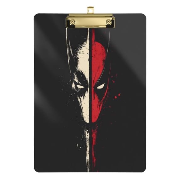 Acrylic Writing Tablet,Deadpool and Wolverine12.5"9"Rectangular One-sided Printed Clear Acrylic Writing Tablet.