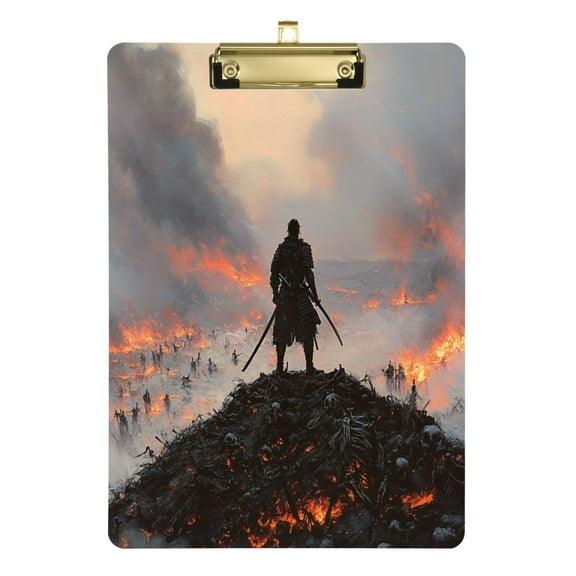 Acrylic Writing Tablet,Double Edged Swordsman12.5"×9"Rectangular One-sided Printed Clear Acrylic Writing Tablet.