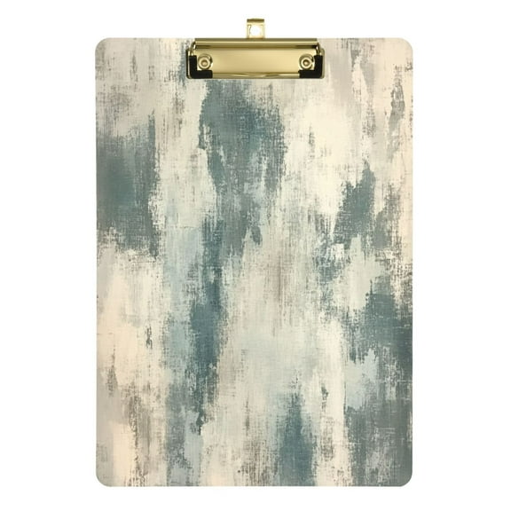 Acrylic Writing Tablet,Gray-blue Background12.5"9"Rectangular One-sided Printed Clear Acrylic Writing Tablet.