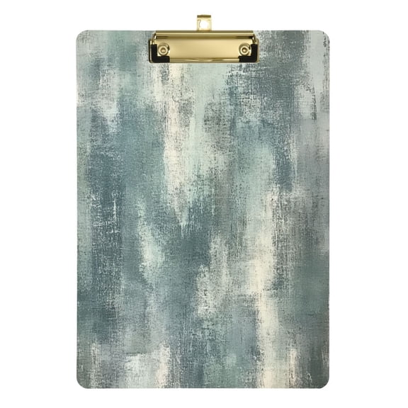 Acrylic Writing Tablet,Gray-blue Background12.5"9"Rectangular One-sided Printed Clear Acrylic Writing Tablet.