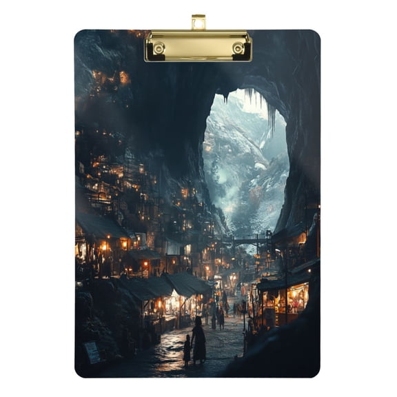 Acrylic Writing Tablet,Homeless Girl12.5"×9"Rectangular One-sided Printed Clear Acrylic Writing Tablet.