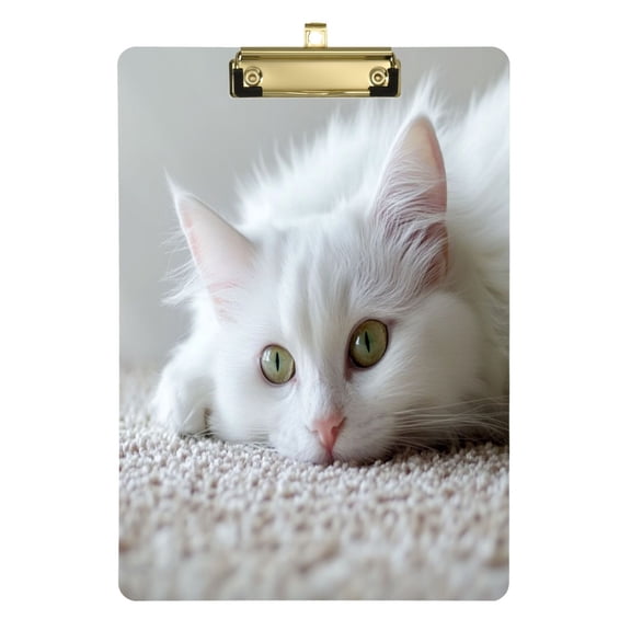 Acrylic Writing Tablet,White Cat12.5"9"Rectangular One-sided Printed Clear Acrylic Writing Tablet.