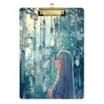 thumbnail image 1 of Acrylic Writing Tablet,Wind Chimes Girl12.5"×9"Rectangular One-sided Printed Clear Acrylic Writing Tablet., 1 of 8