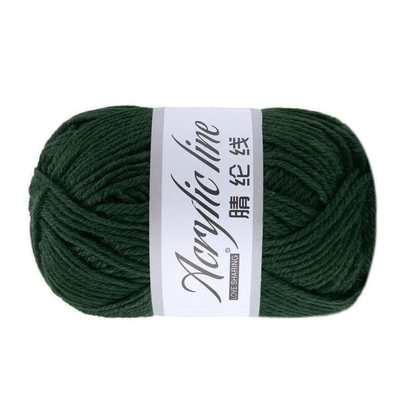 Acrylic Yarn for Hand Knitting Chunky Soft Texture Knitting Yarn for DIY Crochet Scarf Hat Sweater Craft Projects Warm Durable Fiber Style Color,yarn,A,1PC