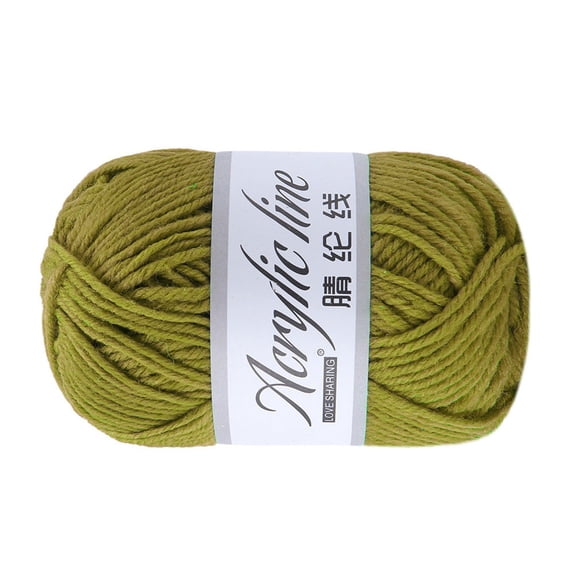 Acrylic Yarn for Hand Knitting Chunky Soft Texture Knitting Yarn for DIY Crochet Scarf Hat Sweater Craft Projects Warm Durable Fiber Style Color,yarn,E,1PC
