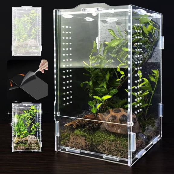 Acrylic crawler box customized transparent feeding box spider rainforest landscaping feeding box crawling pet living decoration