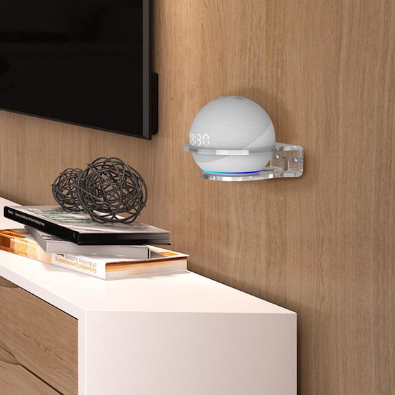 Acrylic for Dot (3/), Wall Mount Speaker Stand Stable Guard Holder, Used for Dot 4 (Clear)