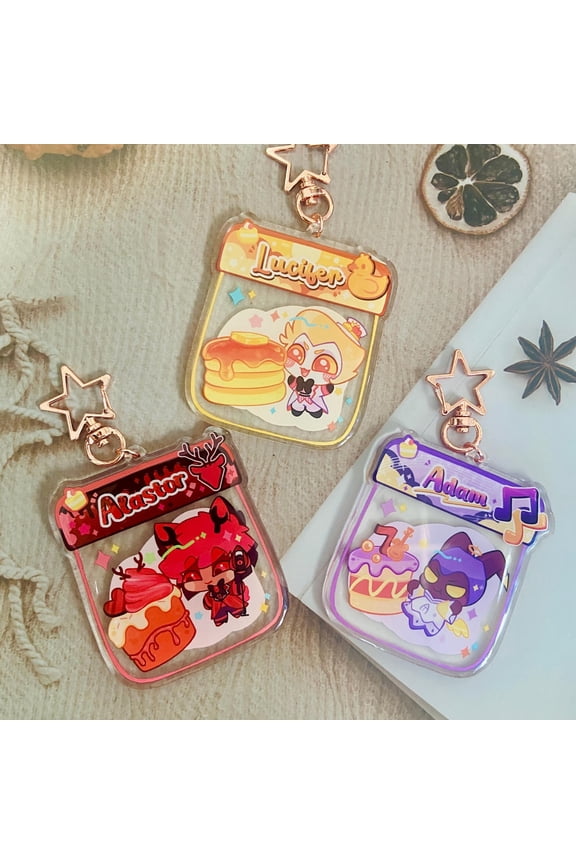 Acrylic keychain candy bag from HAZBIN HOTEL: Adam, Alastor, Lucifer, random 1pc