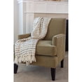 thumbnail image 1 of Acrylic multi square throw ivory, 1 of 2