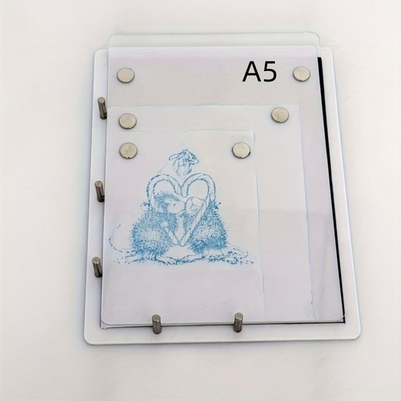 Acrylic printing plate,7.87*5.9in Diy Clear 7.87*5.9in Paper Diy Scrapbook Stamp Plate White White
