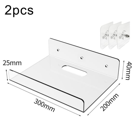 Acrylic wall rack punch-free wall rack living room wall bathroom kitchen storage