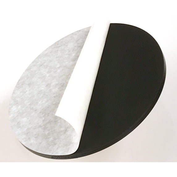 Acrylicblank Matte Black Acrylic Circle Disc Round (8" Diameter, 1/8" Thick Matte Black) More Colors and Sizes Are Available