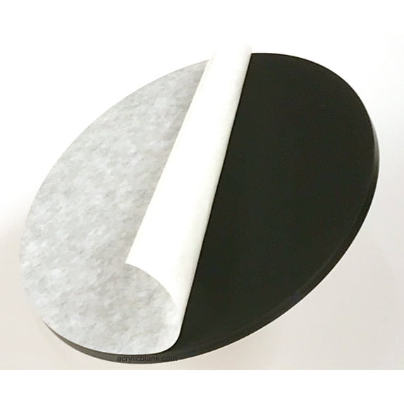 Acrylicblank Acrylic Circle Disc, 14" Diameter, 1/4" Thick Matte Black
