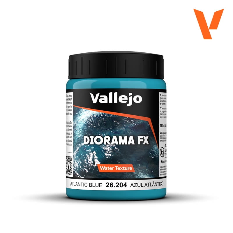 Acrylicos Vallejo VJP26204 200 ml Diorama Effects Water Atlantic Blue Paints