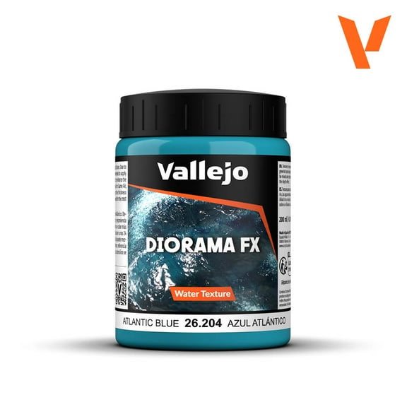 Acrylicos Vallejo VJP26204 200 ml Diorama Effects Water Atlantic Blue Paints