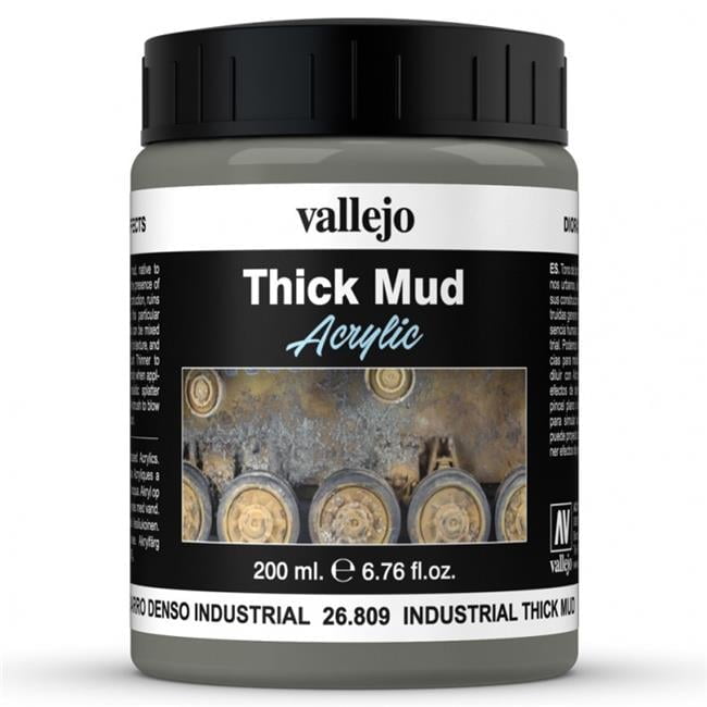 Acrylicos Vallejo VJP26809 200 ml DE Mud Industrial Thick Mud Paints & Brushes