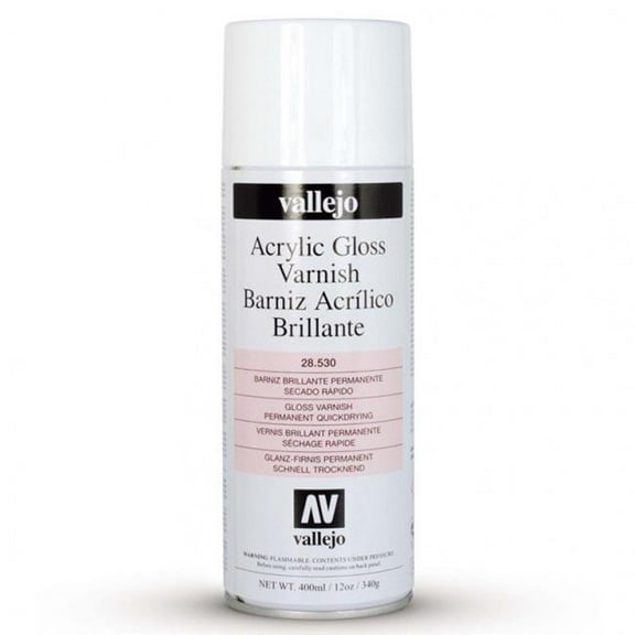 Varnish: Aerosol- Gloss Varnish, 400 ml.