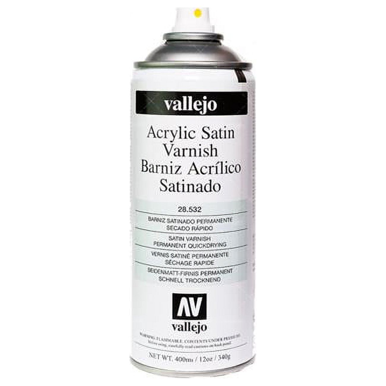 Acrylicos Vallejo VJP28532 400 ml Spray Varnish Satin