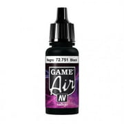 Acrylicos Vallejo VJP72751 Game Air Black Acrylic Paint