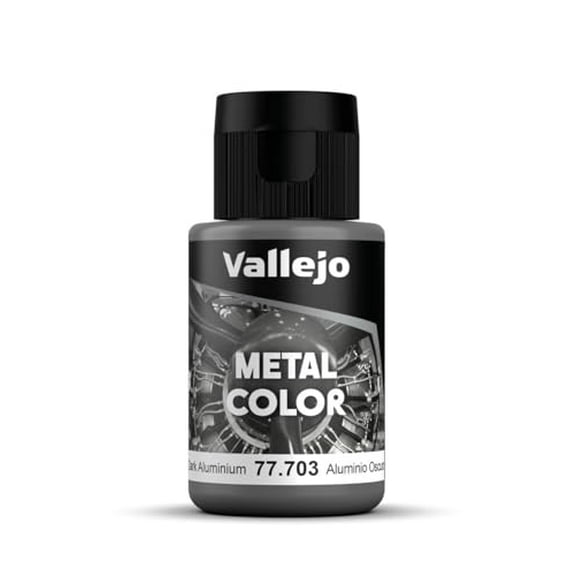 Acrylicos Vallejo VJP77703 Metal Color Dark Aluminium - 32 ml