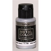 Acrylicos Vallejo VJP77706 32 ml White Aluminium Metal Color Paint