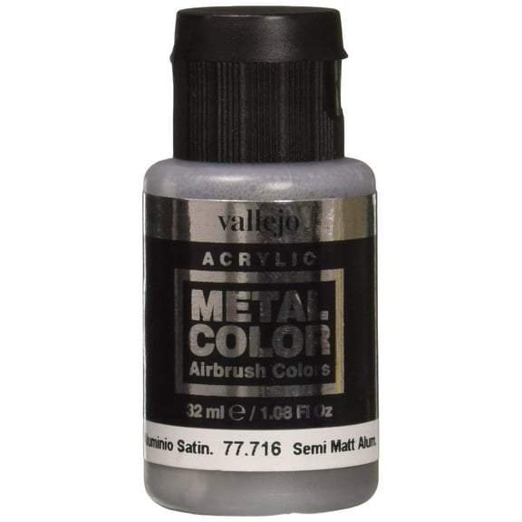 Acrylicos Vallejo VJP77716 32ml Semi Matte Aluminium Metal Color