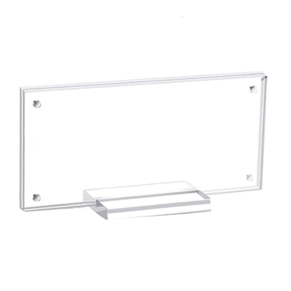Acrylics Banknote Holder, Clear Money Display Case Currency Ticket Protector Paper Money Display Frame 7.28x3.46Inch